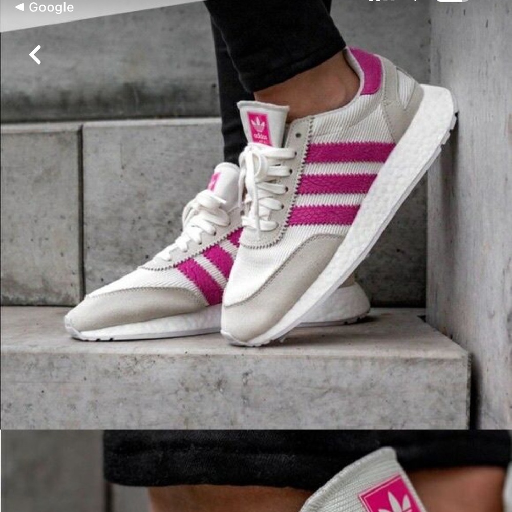 ADIDAS I-5923 ORIGINALS WMNS OFF WHITE SHOCK PINK